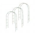 3 archi da giardino in metallo per piante rampicanti