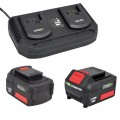 Batteries and super fast dual charger 18V battery