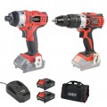 Drill driver and impact driver 18v ​​- charger and battery