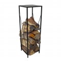 Interior column log rack