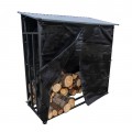 Firewood log shelter